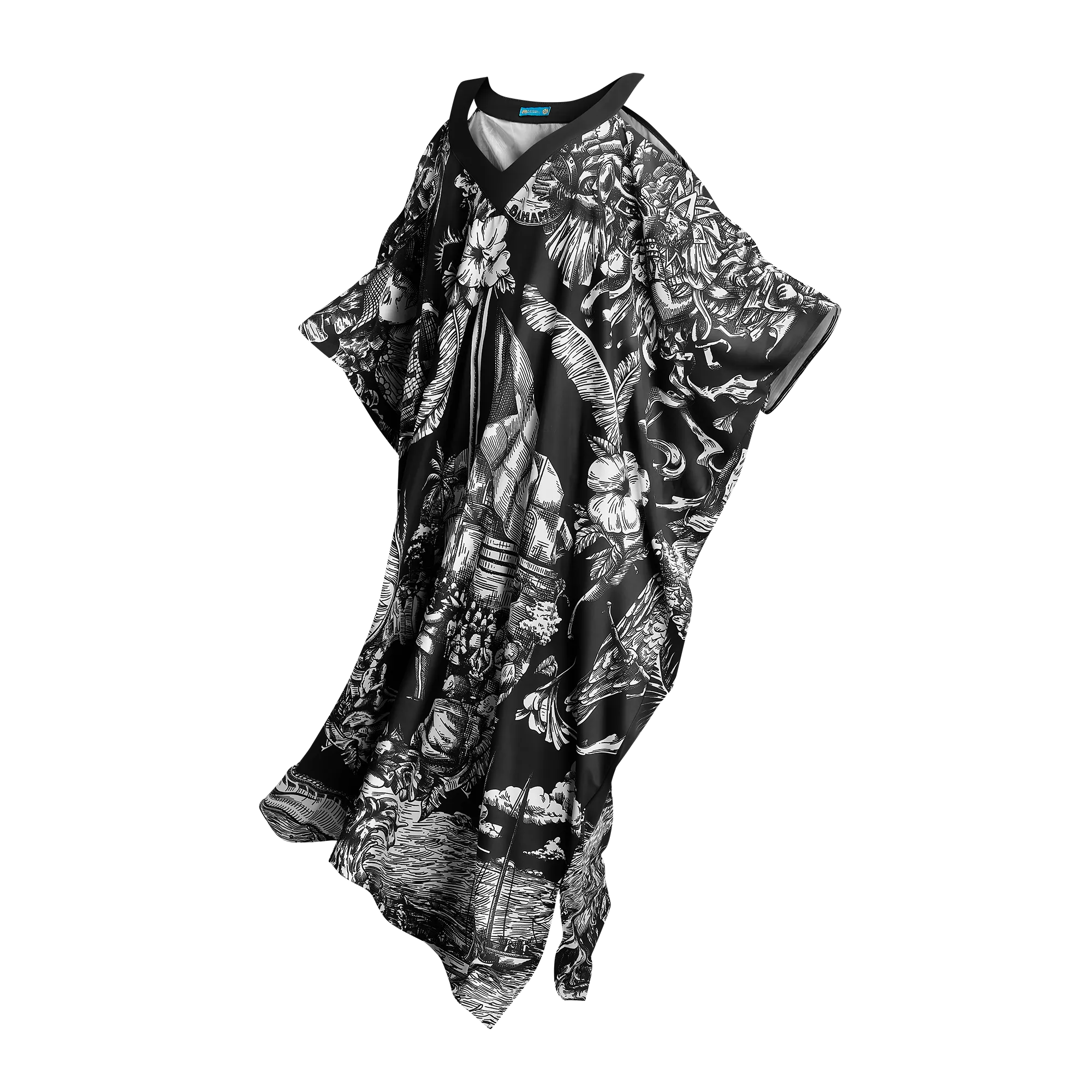 50TH INDEPENDENCE KAFTAN-BLACK