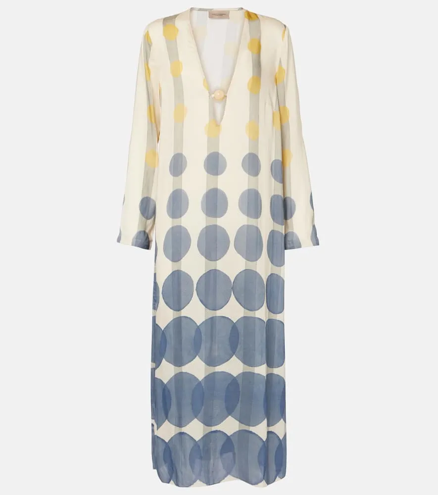 Adriana Degreas Polka-dot beach cover-up