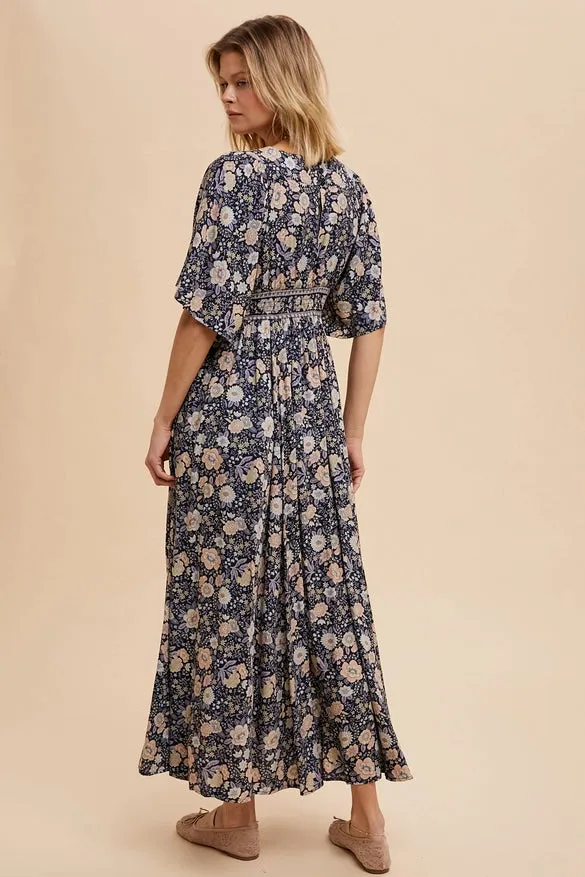 Bianca Flutter Sleeve Maxi Dress