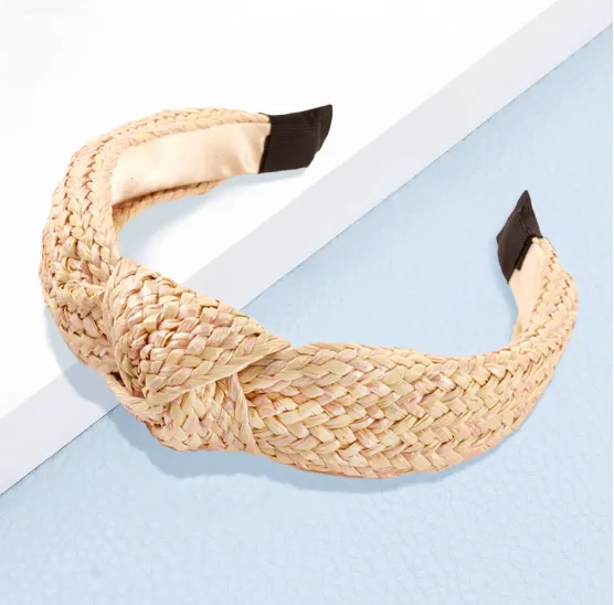 Boho Raffia Knot Headband