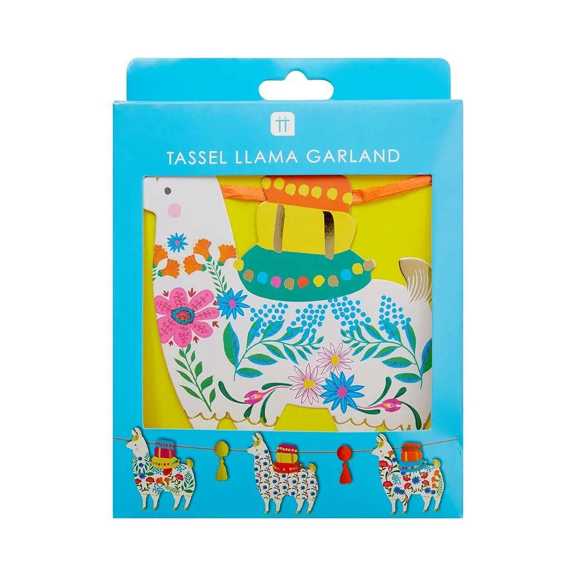 Boho Tassel Llama Paper Garland