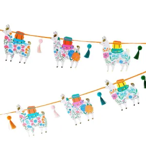 Boho Tassel Llama Paper Garland