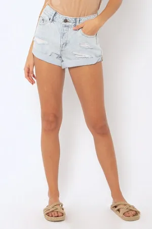Crossroads Denim Woven Short - Sunfade