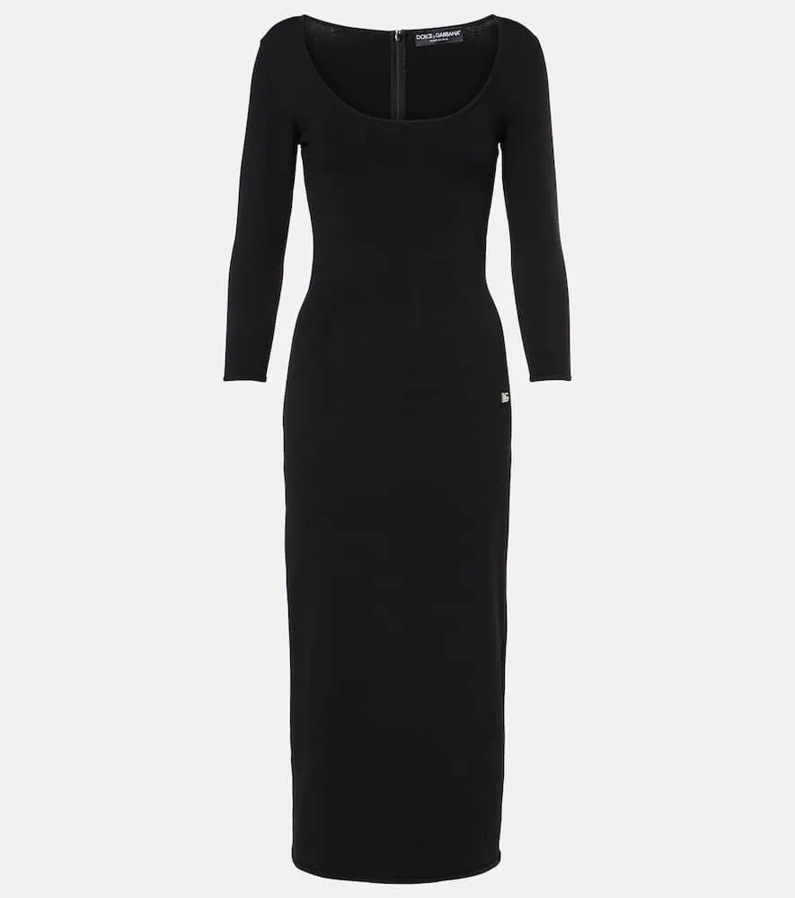 Dolce&Gabbana Logo knitted midi dress