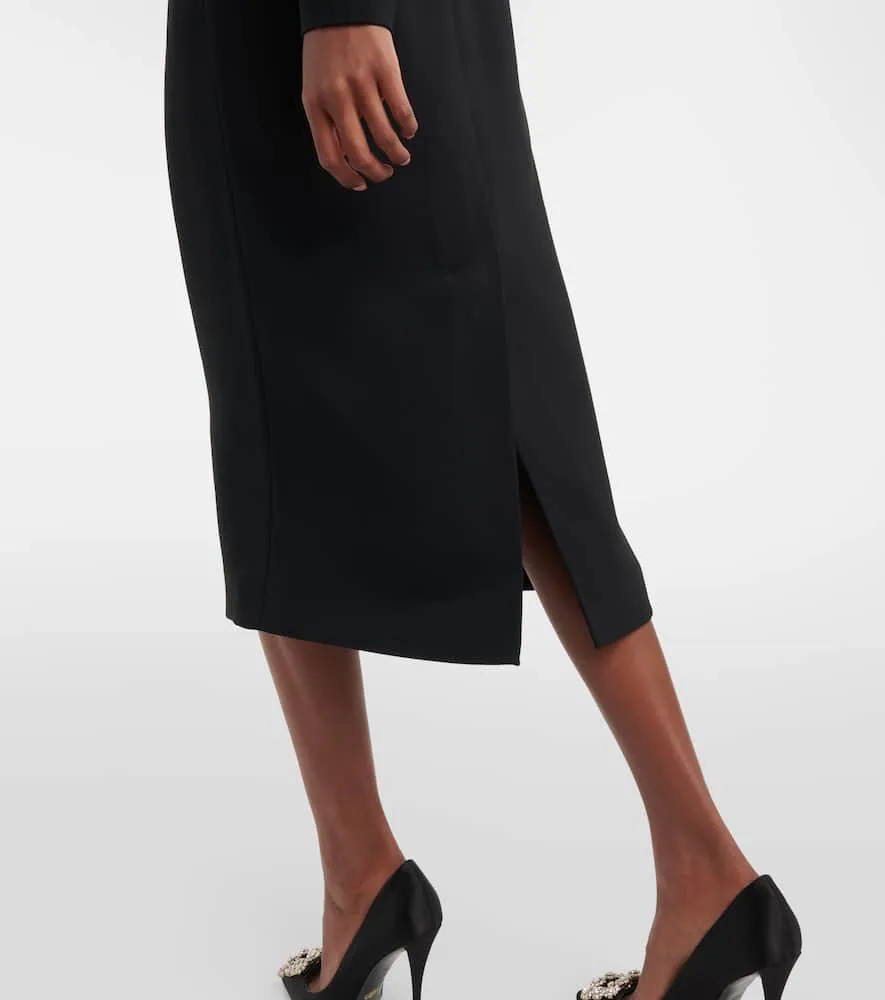 Elie Saab Lace-trimmed midi dress