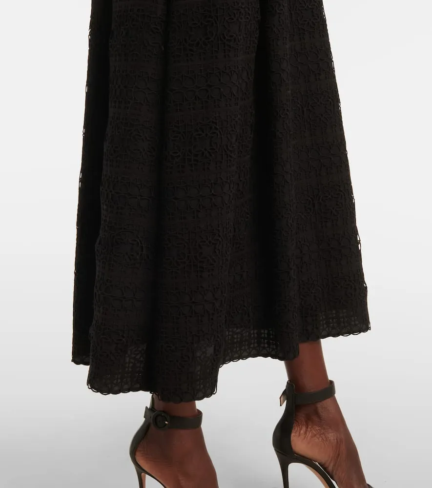 Elie Saab Macram√É¬© midi dress