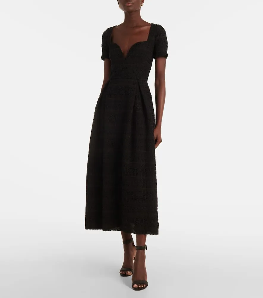 Elie Saab Macram√É¬© midi dress