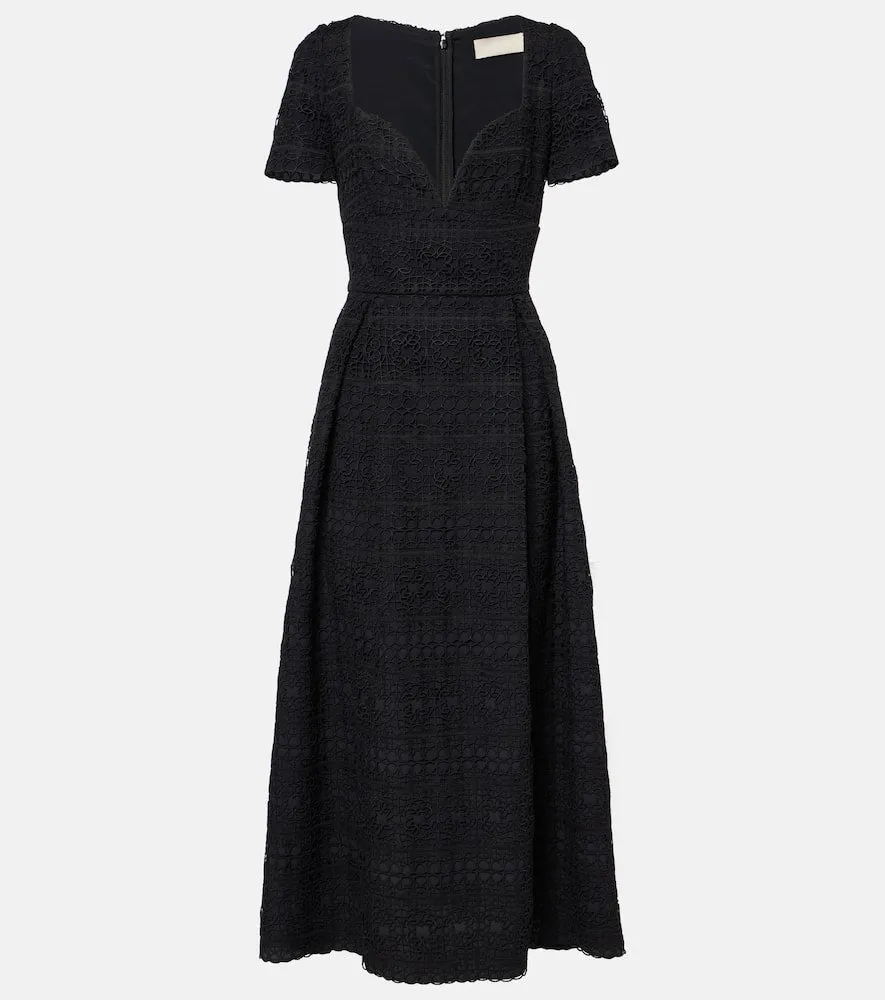 Elie Saab Macram√É¬© midi dress