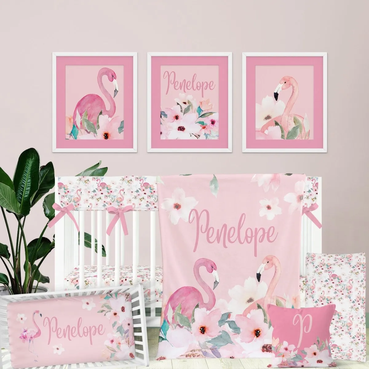 Flamingo Floral Nursery Collection