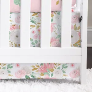 Floral Jungle Flat Crib Skirt