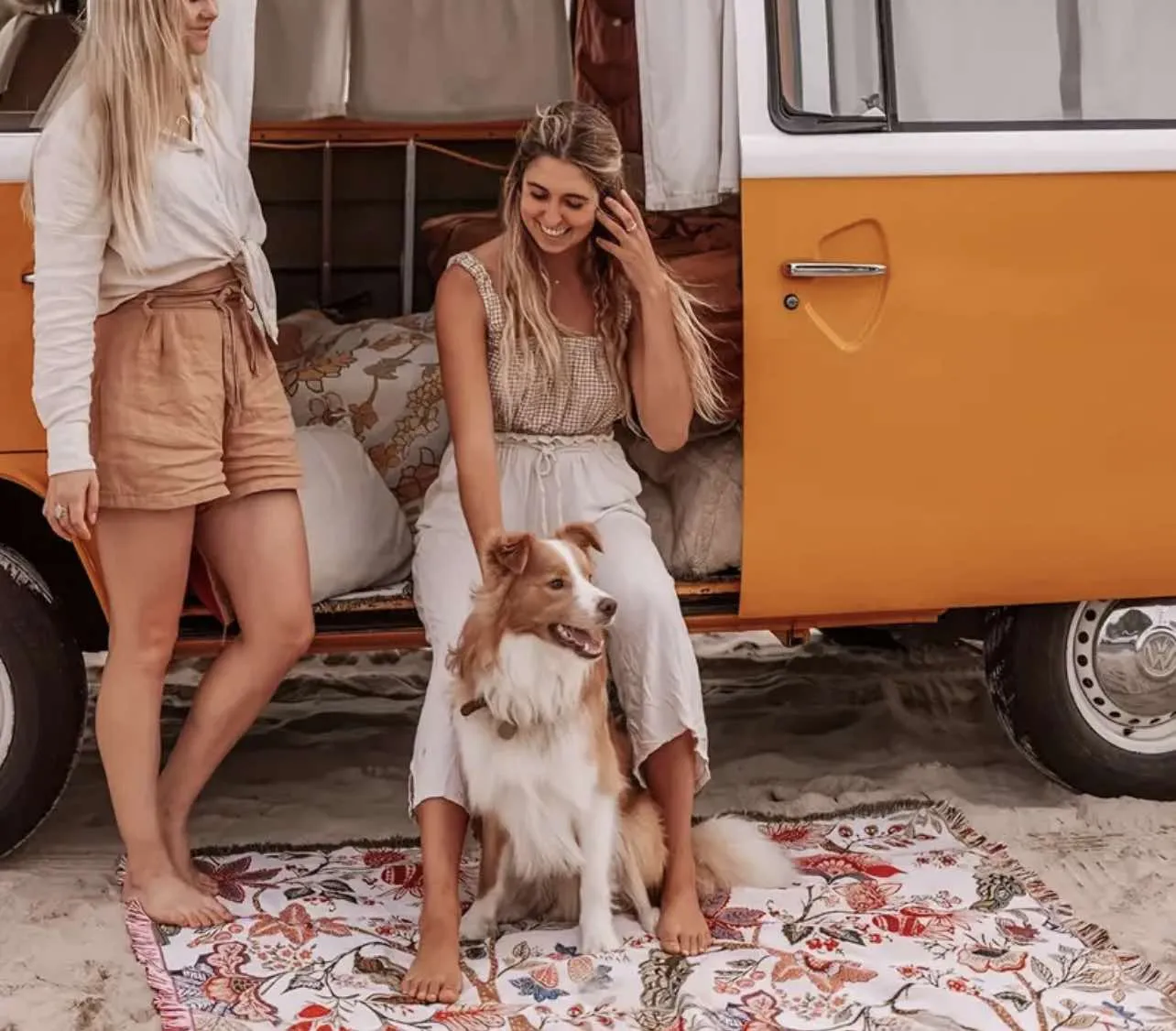 Floral Wanderer Boho Throw / Blanket / Beach Rug