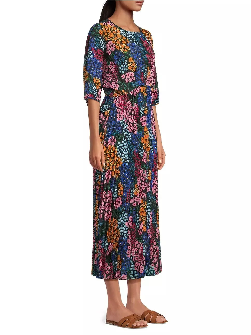 Johnny Was Astrid Pleated mid Length dress