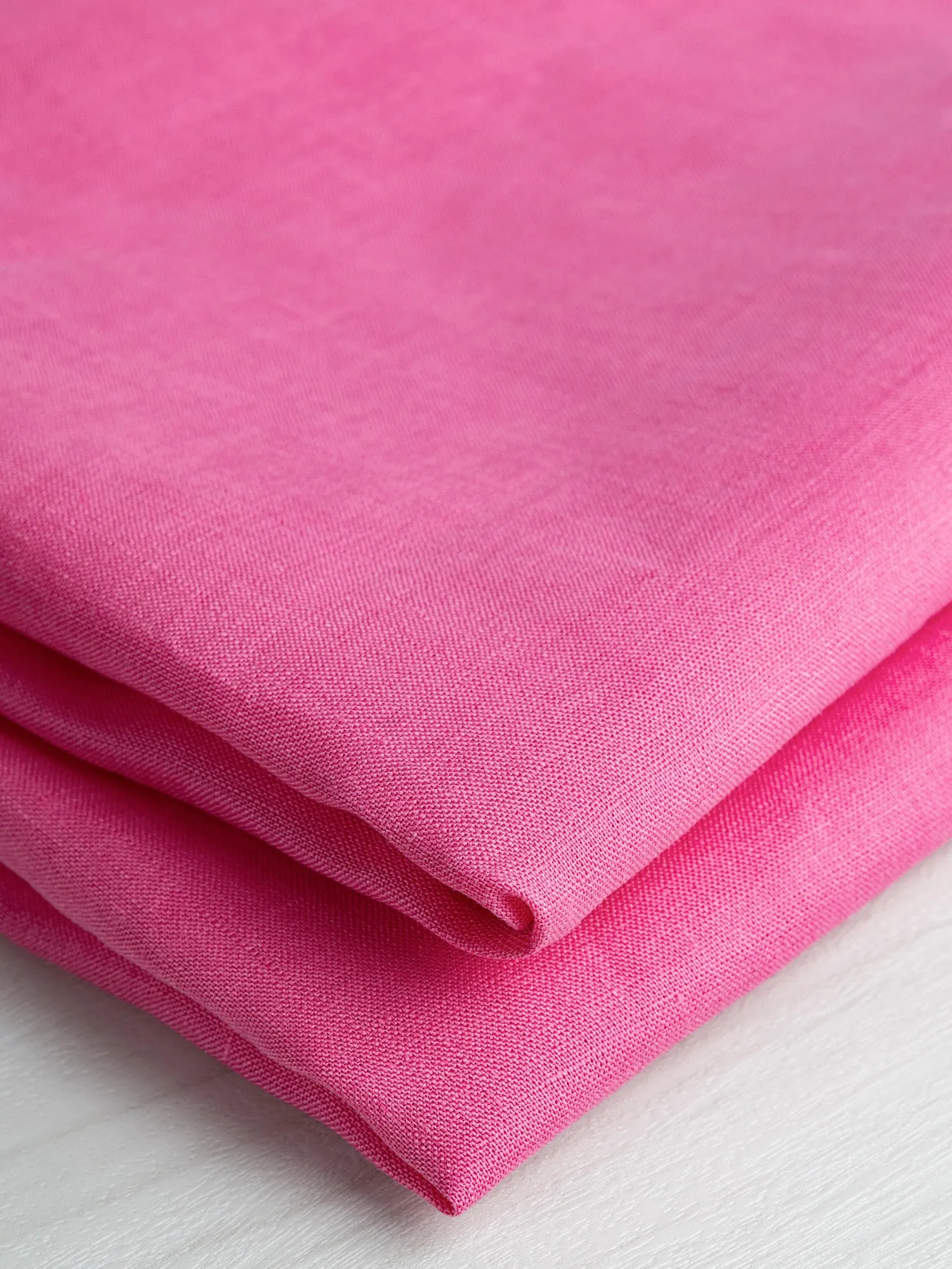 Lightweight European Linen - Carmine Rose