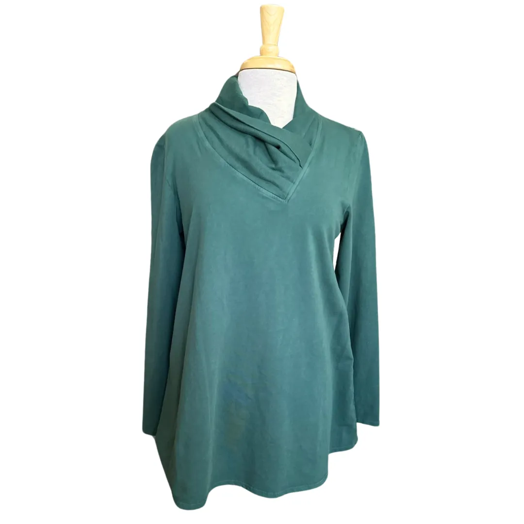 Long Sleeve Gather Neck Tunic