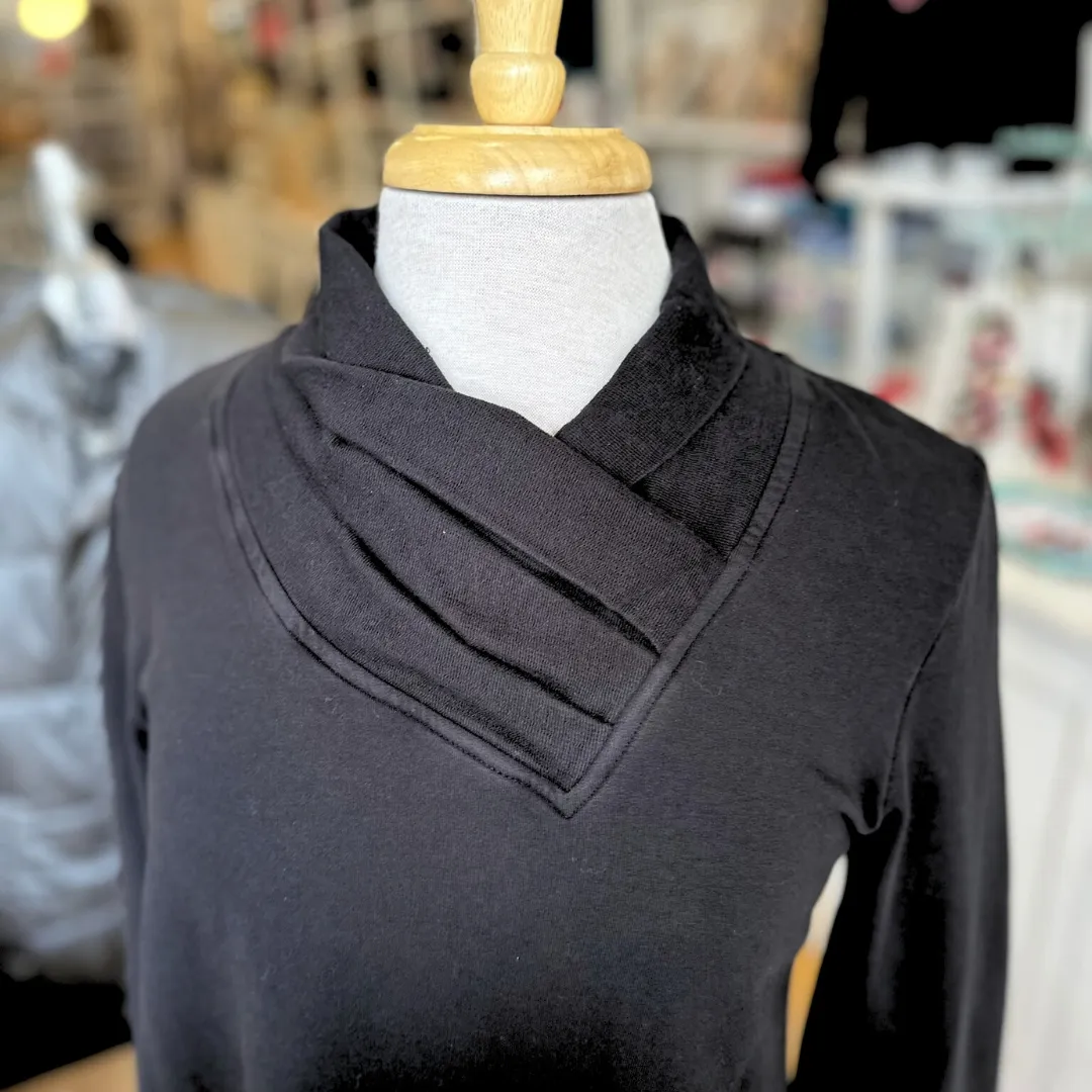 Long Sleeve Gather Neck Tunic