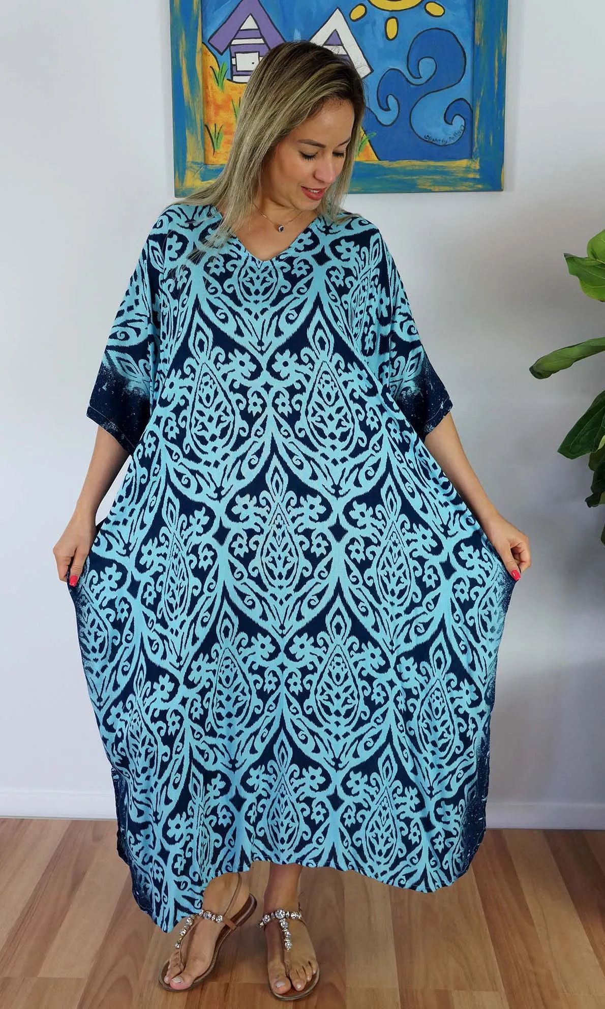 Rayon Kaftan Long Pendant, More Colours