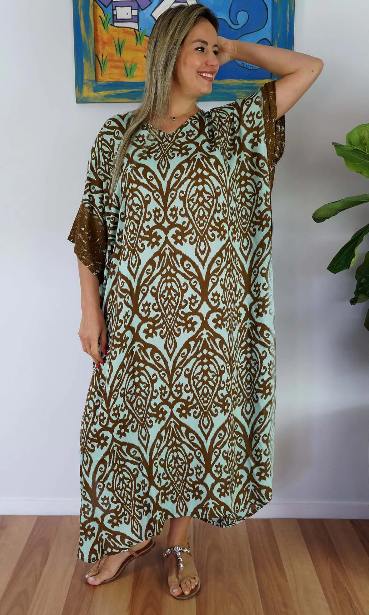 Rayon Kaftan Long Pendant, More Colours