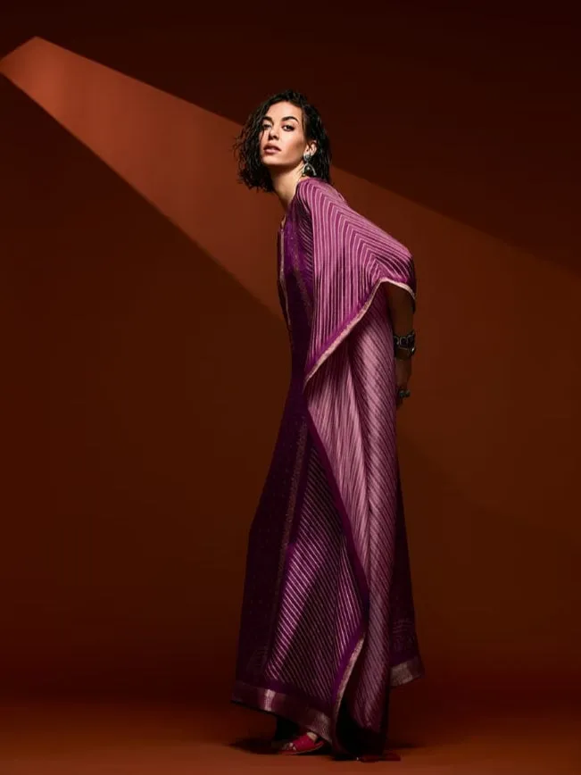 Royal Purple Bandhani Kaftan