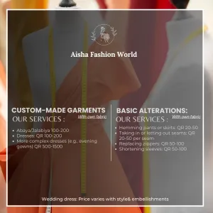 Tailoring services (Casual/Normal)