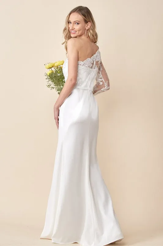 White Mermaid Long Dress